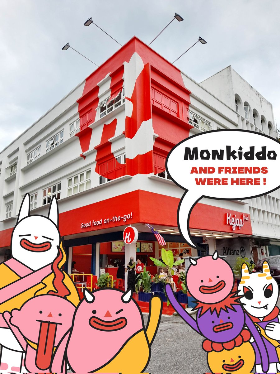 MonKiddo's tweet photo. Thank you https://t.co/X4hcy5NmyP for inviting us to try out their food. Really love their signature Kebab Ayam Sambal Pedas and must order their Roti Ais Krim as well as Teh-Tarik Float. 😋😋😋 

#monkiddo #kejapfood #characterdesign #illustration #comic #animation #webtoon https://t.co/0V25NmNVwc