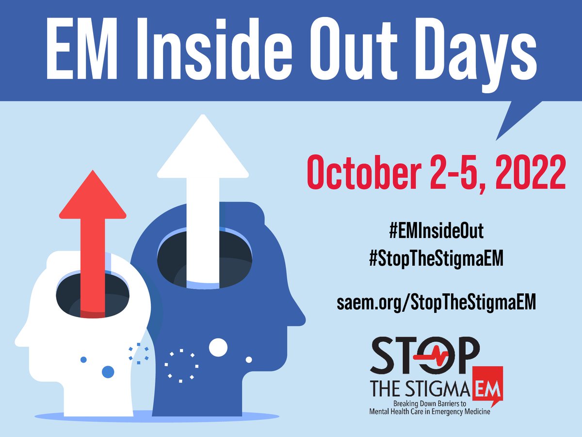 Tomorrow is the first #EMInsideOut day! Find a shirt, scrub top, scrub pants, dress- whatever you want to wear inside out. Stop people so we can start the conversation about the need to stop the stigma and never knowing what someone is feeling inwardly. #StopTheStigmaEM