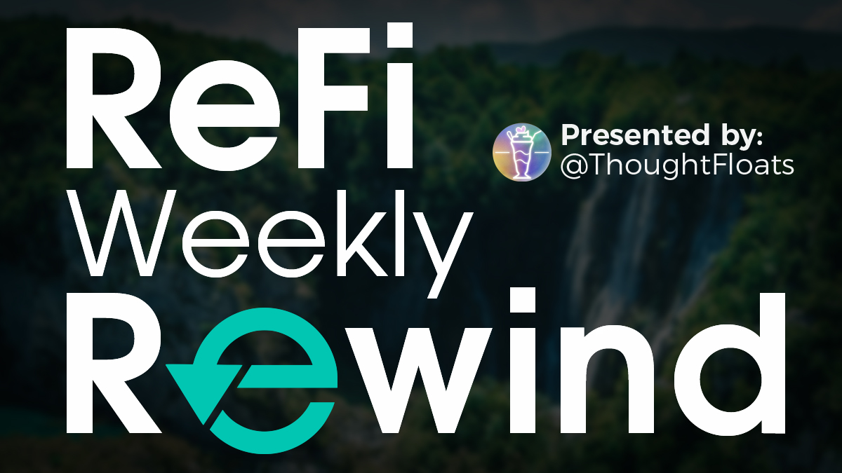#ReFi Weekly Rewind!
Crypto News from the Final Week of September 2022 in #RegenerativeFinance -

Celebrating a week jam packed with ReFi project 💸 funding and 🤝 partnerships galore!
🧵👇🏼