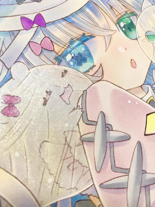 7枚目【私の可愛いおばけちゃん】完成です。A4・使用画材/コピック/顔彩パール/パステルやたー!!目標の7枚目までちゃんと完成させました。毎日見て下さった皆さんありがとうございました。#illustration #イラスト #コピック #創作 