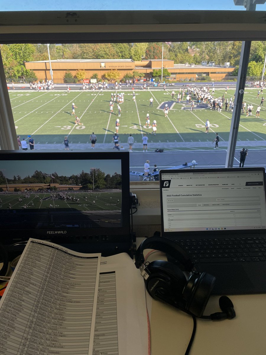 Getting ready for the <a href="/GFUAthletics/">George Fox Athletics</a> TV debut on <a href="/PortlandsCW/">Portland's CW</a>! Bruins look to advance to 4-0, kickoff at 4:30 #GoBruins