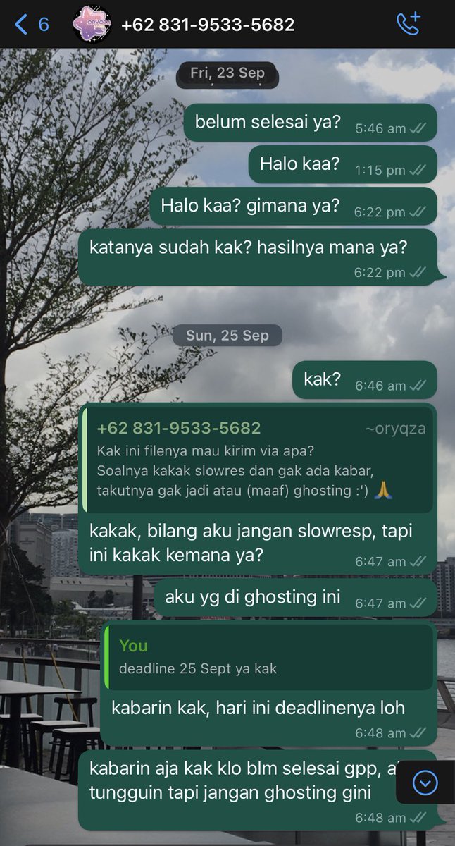 uchngyizhuo's tweet photo. halo min aku minta tolong retweet, kasus penipuan penjoki, waktu aku nagih untuk tugasnya, aku perhatiin twitternya masih aktif, masih ngetweet… tiba2 dia bilang off di twitternya, padahal aku udah bayar berhari hari sebelumnya @cromosomdna 
penjoki : @oryqza https://t.co/MXvzMHJojh