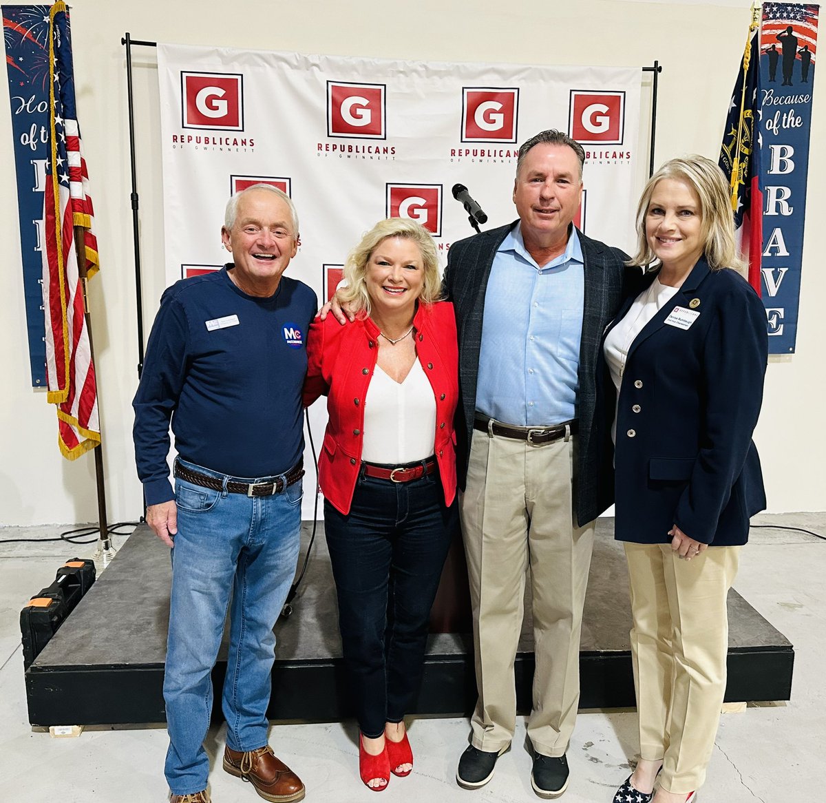 MarciMcCarthyUS's tweet photo. Thank you to the @GwinnettGOP for having us all Think Pink 🎀 and promoting Breast Cancer Awareness!! And thank you for inviting me as a featured speaker. Wonderful to see the energy and enthusiasm in Gwinnett. Together we will #KeepGeorgiaRed ❤️🇺🇸
#BeAMarci #VoteDeKalbRed https://t.co/TLsGlXWQQi