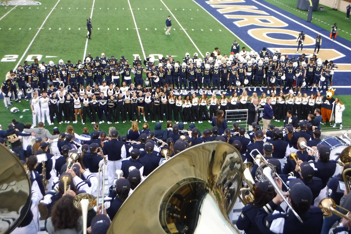 ZipsChem's tweet photo. I am happy to be there to support my current and past students on @ZipsFB no matter what--it was a good game and it is always a good time being with the @TheAKROWDIES . https://t.co/mSoRgj4UFa
