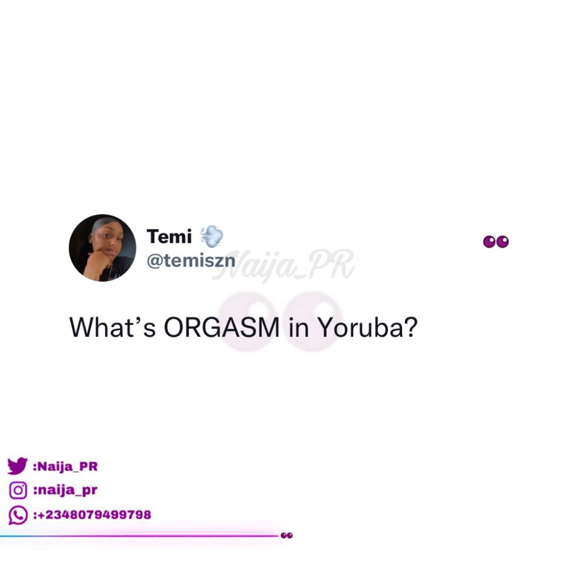 Naija tweet media