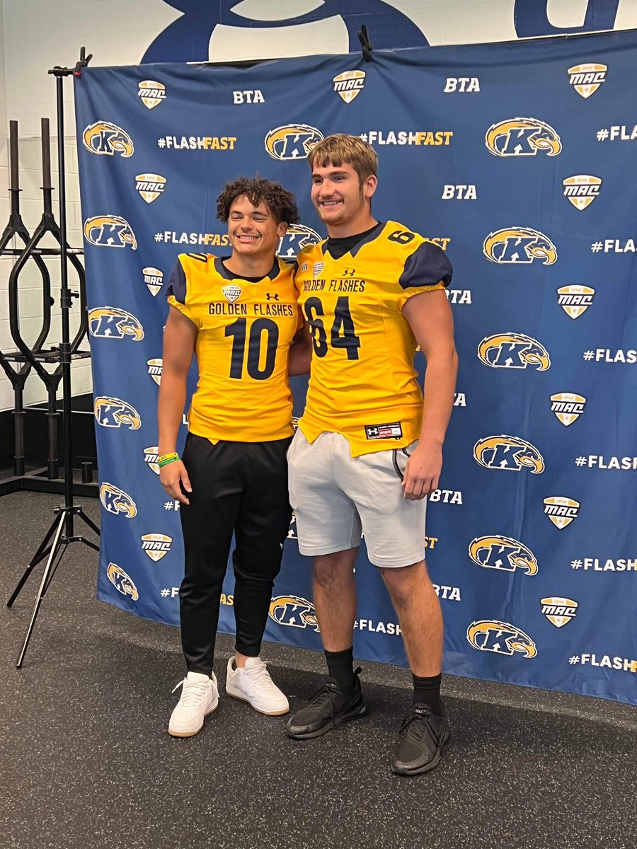 2023 RB/DB @amari_felder and 2024 OL/DL @NoahPat2024 on a game day visit today to @KentStFootball…

#TheBestPlayHere
#GoTigers! 🐅