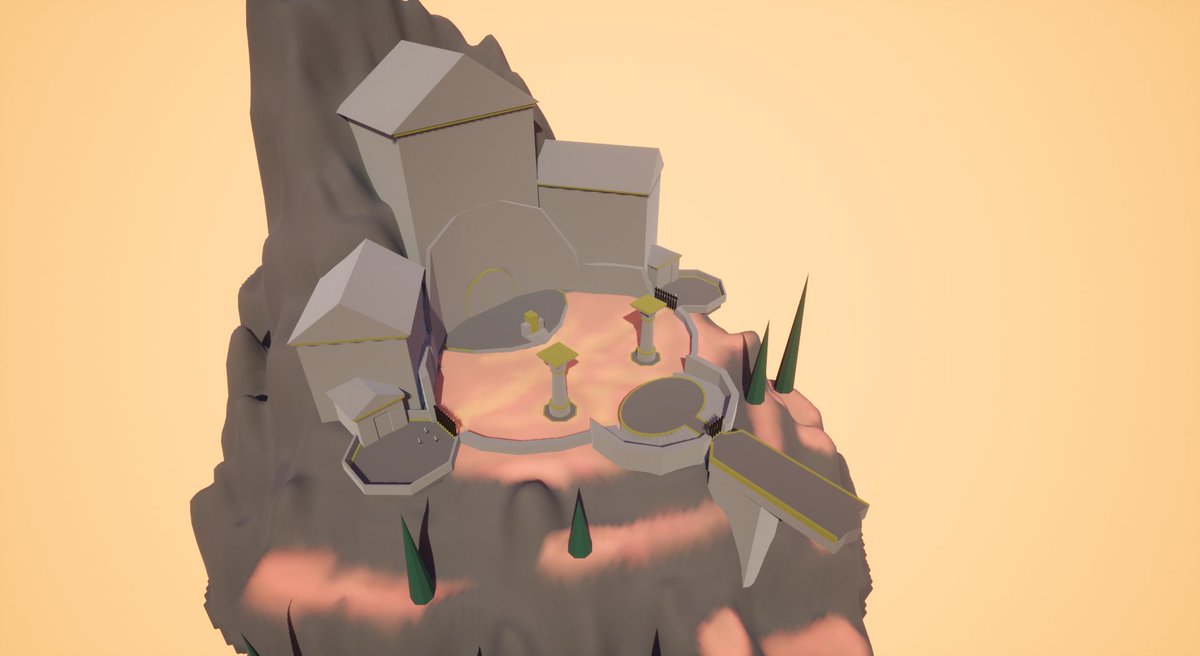 BrandonJorgen's tweet photo. Recently, I've been studying MMO PvP arena designs. This is the first of 5 layouts I whipped together based on the research I did. My main focus for this design was creating something more neutral in bias between Ranged/Melee and arena shape theory. #Blocktober https://t.co/HUzttUBUkp