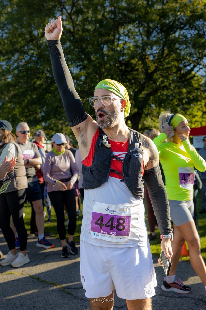 paultrailrunner's tweet photo. Running 10k for a good cause. Mom walked 1k. Go Mom! #coursepourlacompassion 
#teamaltra #embracethespace #zerolimits #running #lgbtqrunner #neverstopexploring #courir https://t.co/0TasnJCglg