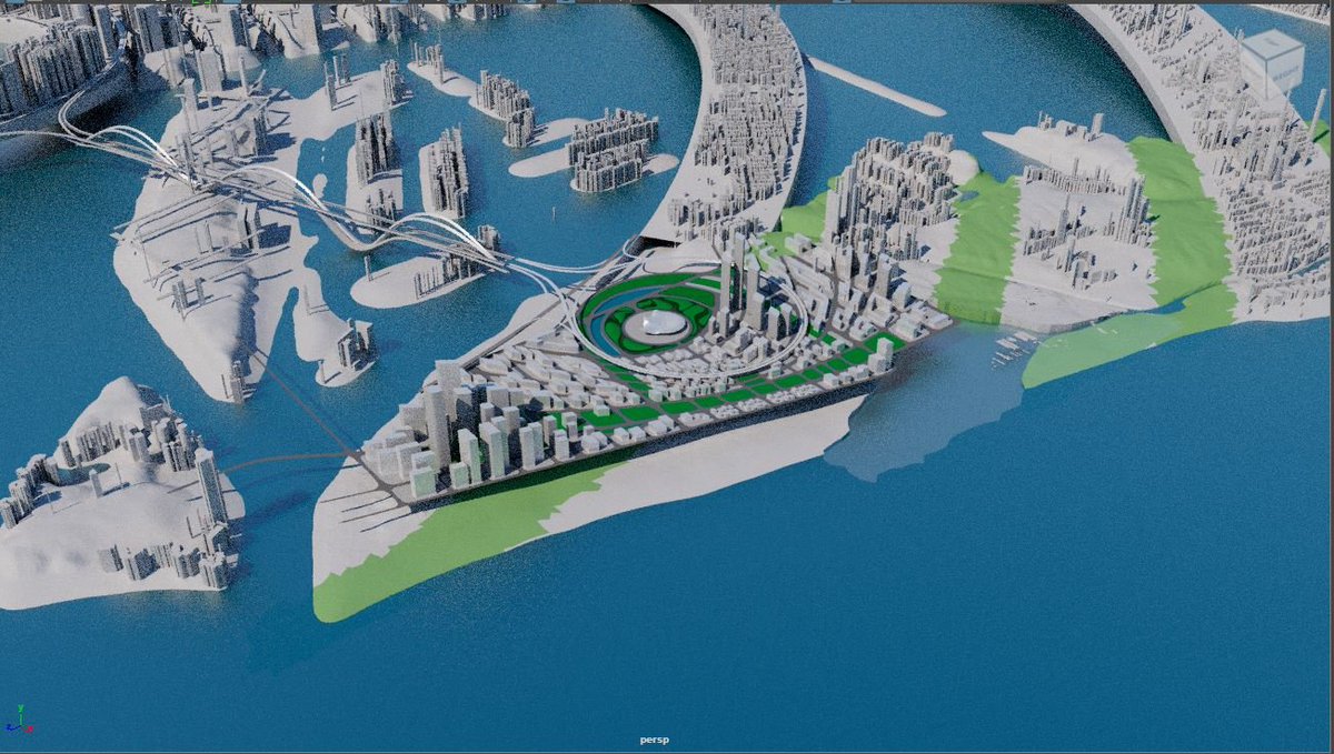 real_n3o's tweet photo. Building density tests for Wiami Island. https://t.co/iINDem3Ev1