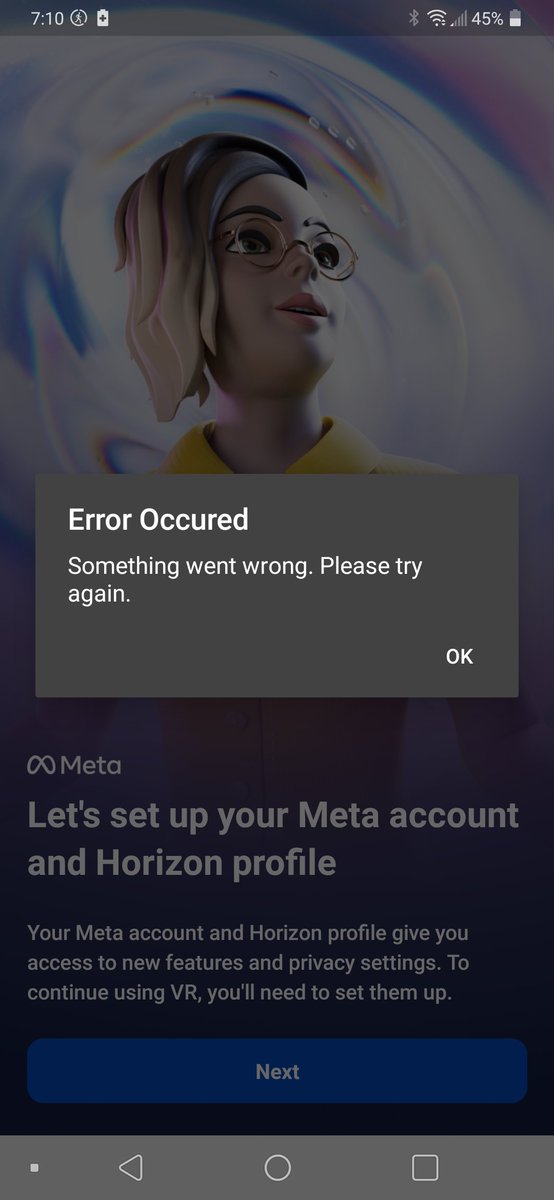 DevMace's tweet photo. @MetaQuestHelp can't do anything https://t.co/eQvvWtfCXb