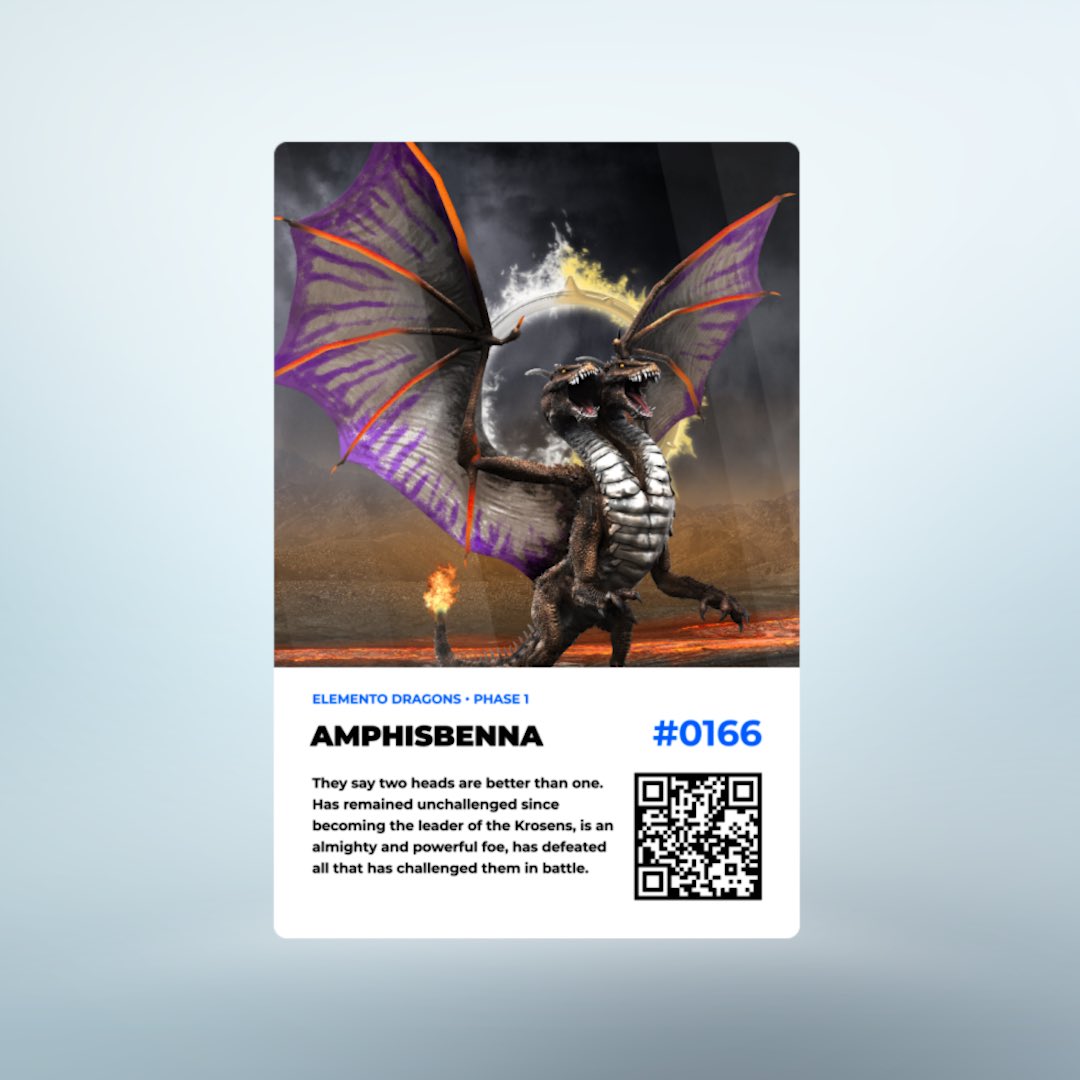 ElementoDragons's tweet photo. Every minted #Dragon will become a digital card that will be #airdropped to your wallet.

Minters will be able to change their #Dragons name &amp; bio. 

There will be exclusive merch &amp; Canvases offers to our holders 

For limited time, for every 2 mints you’ll get 1 #Freemint https://t.co/HluNWVL8Qc