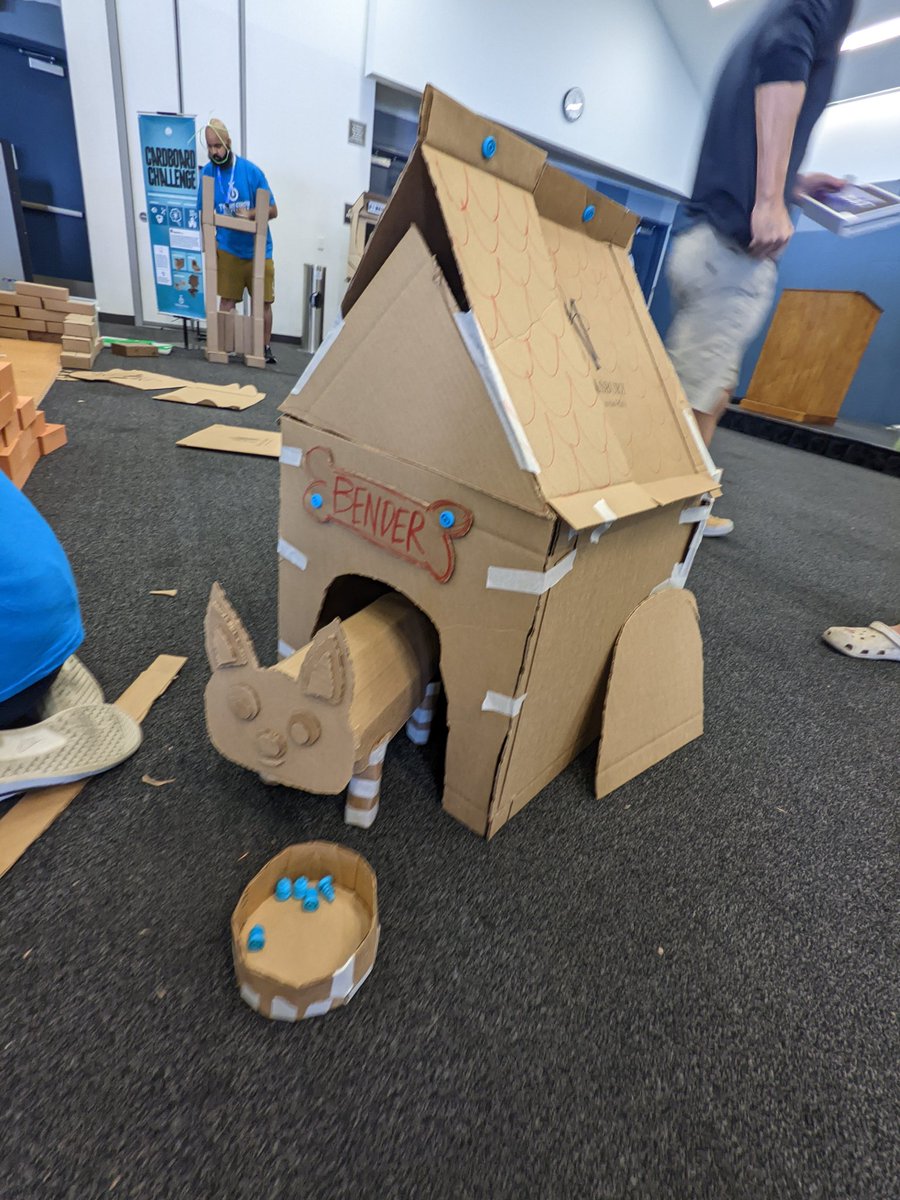 🦕🦖 Willa Lim (@dinosaurwilla) on Twitter photo Volunteered this morning with <a href="/2BitFoundation/">Two Bit Circus Foundation</a> for #DayOfPlay! 
Someone happen to make a excellent dog which I pre named Bender on the account of the doghouse I made for #cardboardchallenge! Volunteered this morning with <a href="/2BitFoundation/">Two Bit Circus Foundation</a> for #DayOfPlay! 
Someone happen to make a excellent dog which I pre named Bender on the account of the doghouse I made for #cardboardchallenge!