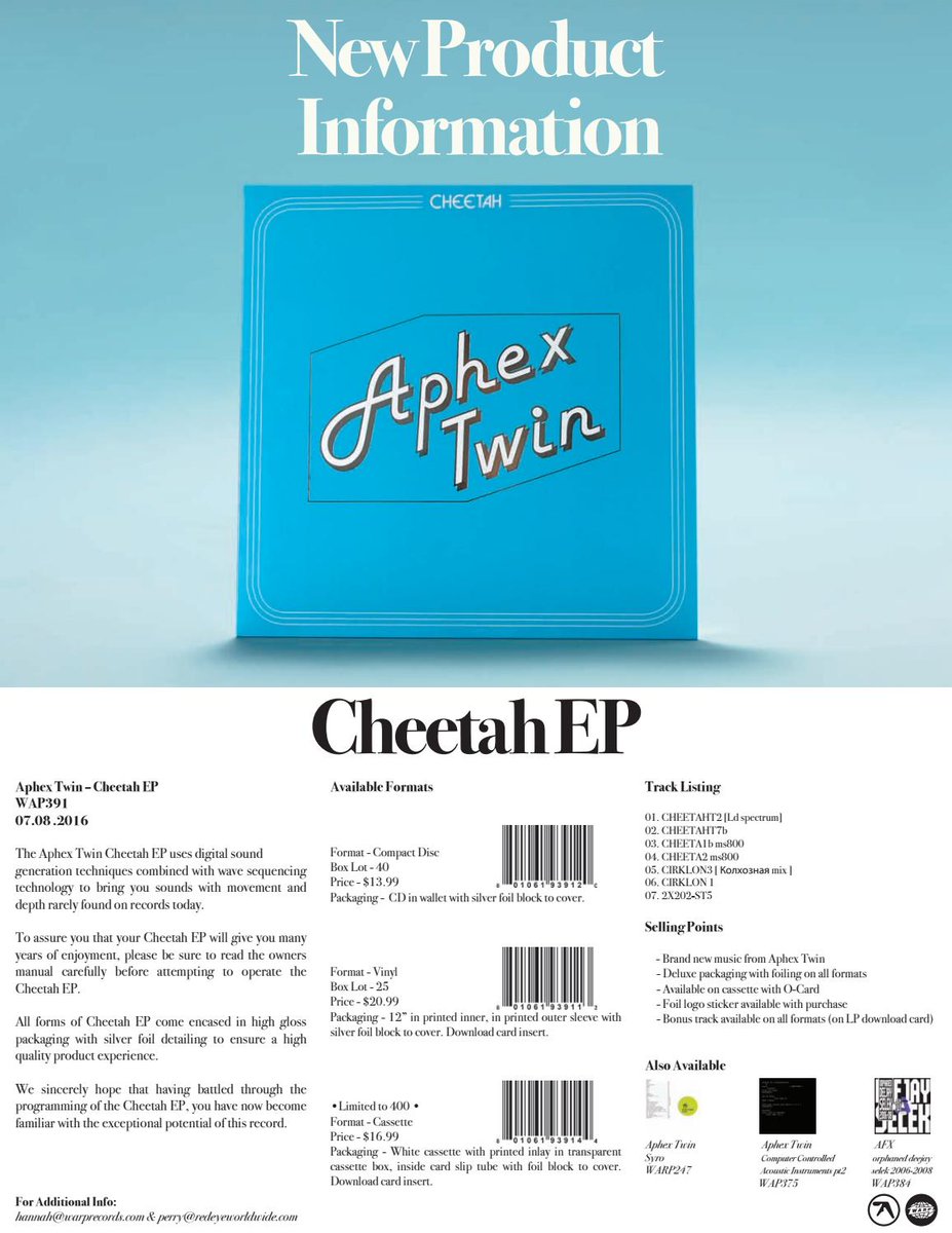 Bob_P_DJ's tweet photo. @Telekonoid @ianboddy @AphexTwin released the https://t.co/yn7sXLlEml in 2016 featuring the #Cheetah #MS800 digital wave synthesizer too. The EP artwork was based on the Cheetah SweetTalker speech synthesizer and the EP product info was based on the words I wrote in the MS800 instruction manual lol 😀 https://t.co/9D98ZYUqOD