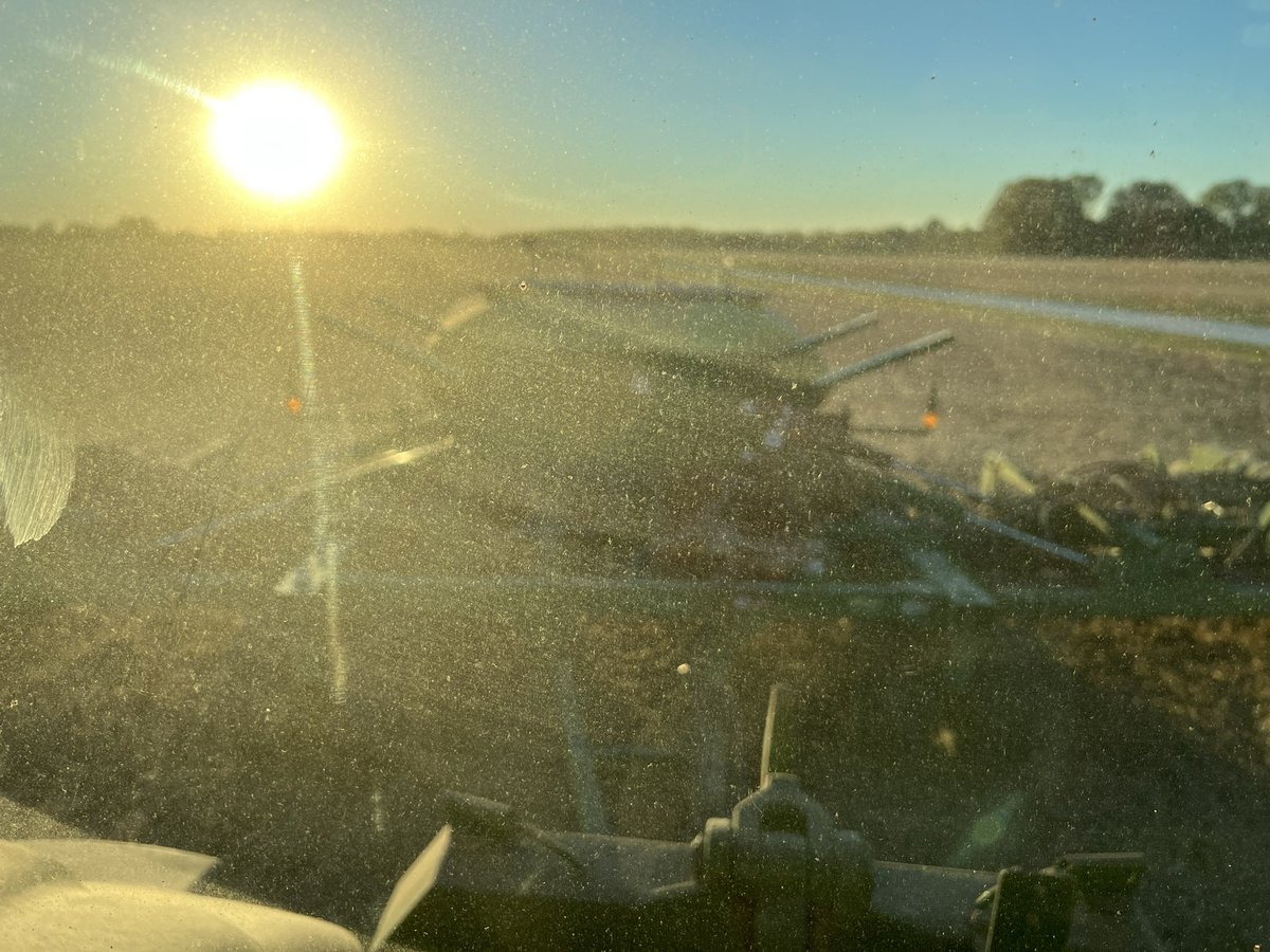 Seeding cover crop.  #22covercrop