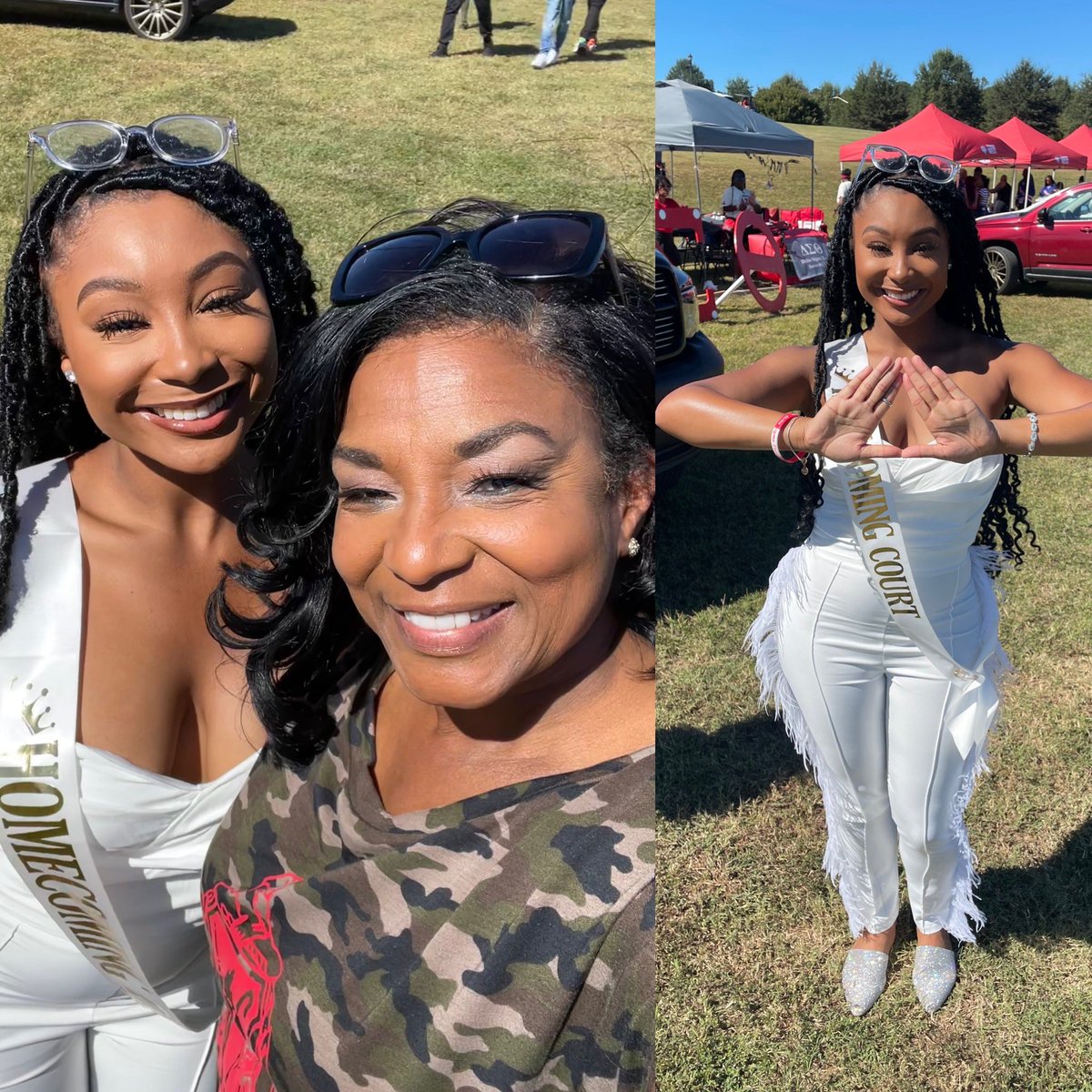 Shaunya_Chavis's tweet photo. Yes, Iโm trying to follow advice to lay low for a spell, however when I got the all-call that a KD ๐บwas on homecoming court, this former @UnivWestGa ๐ธ๐ฝQueen had to show support. Great day of Sister โค๏ธ & old school fellowship. ๐ #DST #WentWest @dstinc1913 https://t.co/5rCBhwtJi6