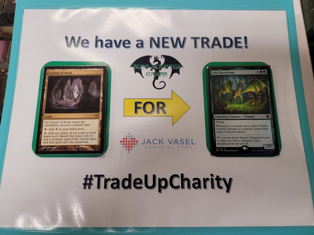 BossMonsterGam1's tweet photo. New trade!  Anyone need a Cavern of Souls??  #TradeUpCharity https://t.co/Fk8TF104cv