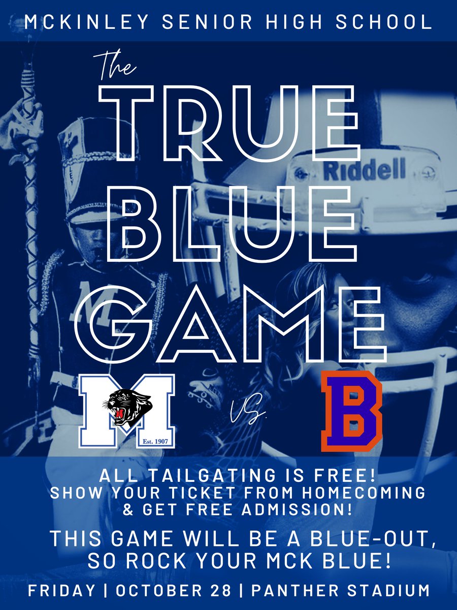 wearemckinley's tweet photo. Stay tuned! 🤫🐾💙#wearemckinley #trueblue #lasthomegame #gobigblue https://t.co/HLo5nI9brX