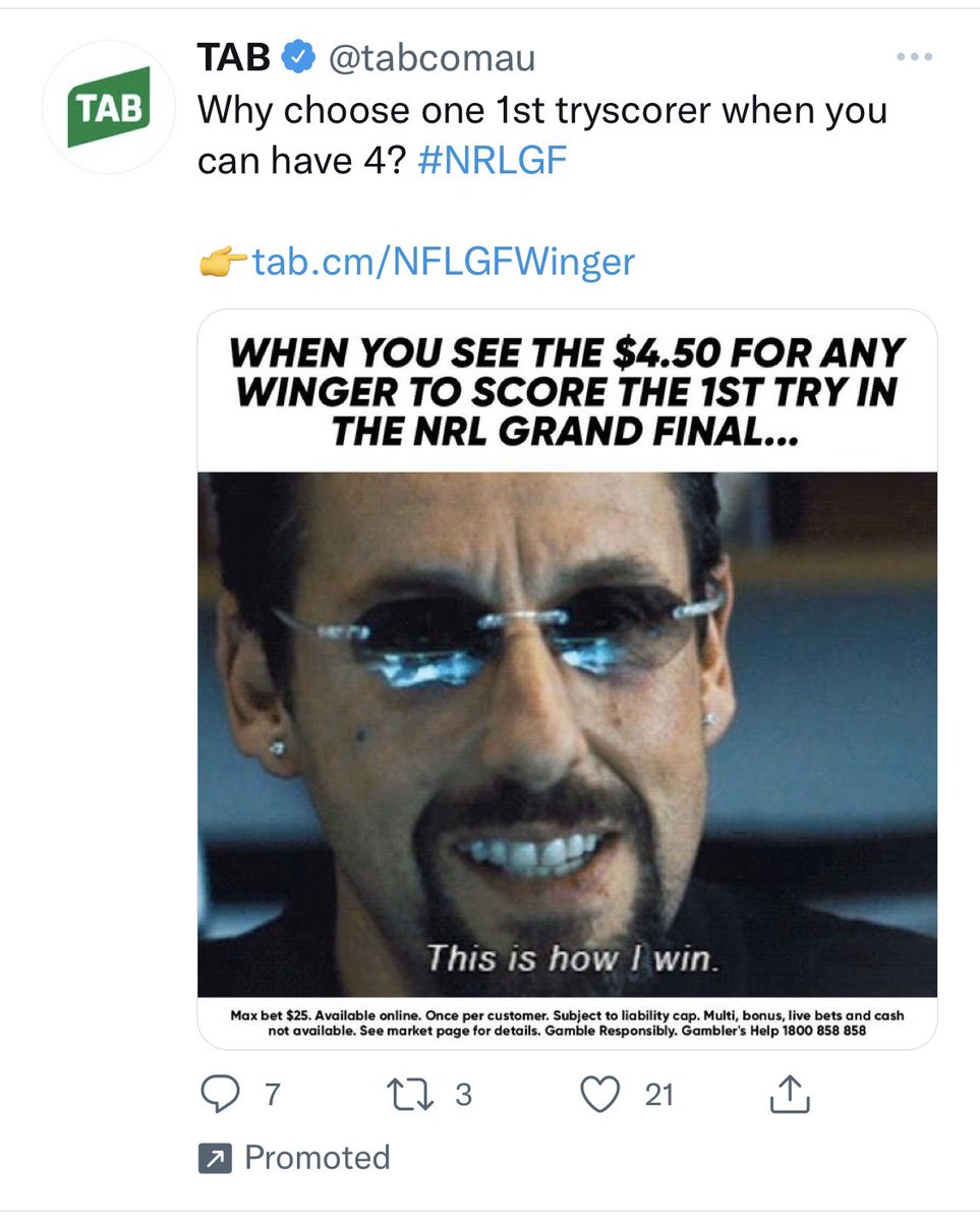 MaddyWithington's tweet photo. sorry but having seen this film, this is an absolutely cooked choice for a gambling ad wtf https://t.co/NNvYE4wqds