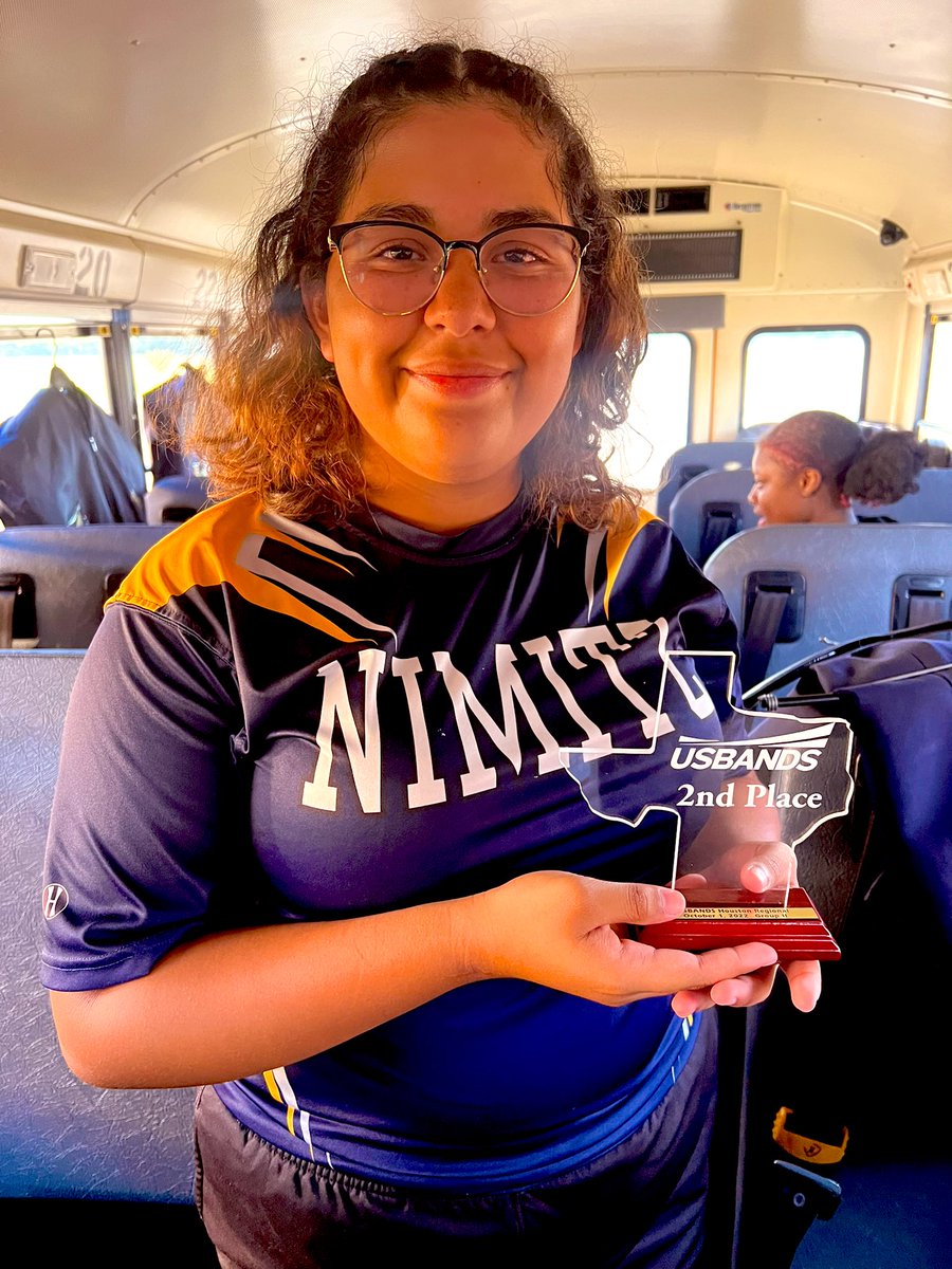 Congrats to our students on 2nd Place, in our group, at today’s US Bands Contest! 🏆Super proud of these kids! <a href="/AldineISD/">Aldine ISD</a> <a href="/drgoffney/">Dr. LaTonya M. Goffney</a> <a href="/aldinefinearts/">Aldine ISD Performing Arts</a> <a href="/NimitzHS_AISD/">Nimitz High School</a> #MakingStrides #NimitzBand