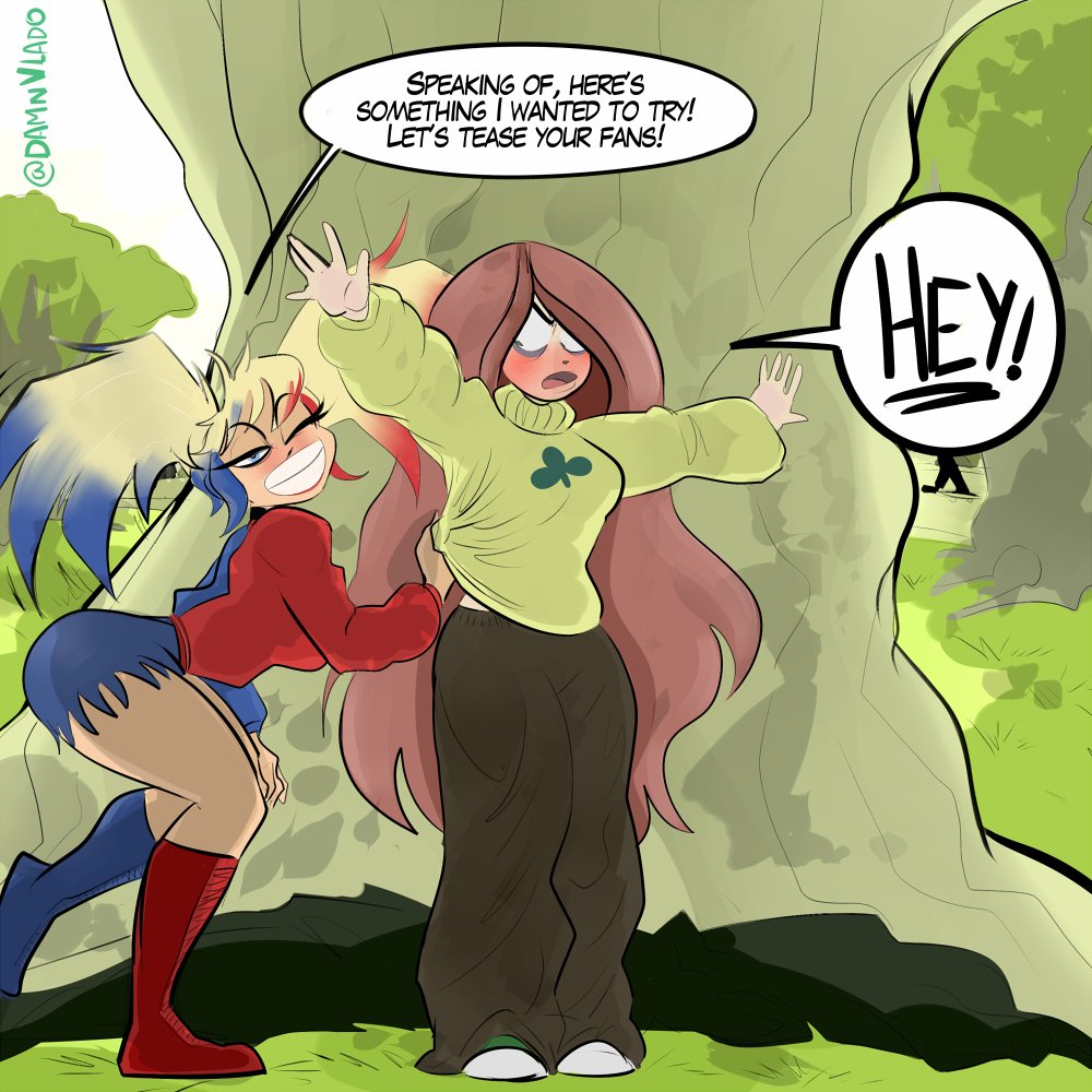 DamnVlado's tweet photo. Hey everyone! Here's next part of Poison Ivy's strip game!!! 😈 By popular demand, the girls got to the park 🌿☺️
Big special thanks to the kind supporters at Ko-fi 🥰🧡💚❤️💜
As usual, vote below! https://t.co/F4bpVO9WSW