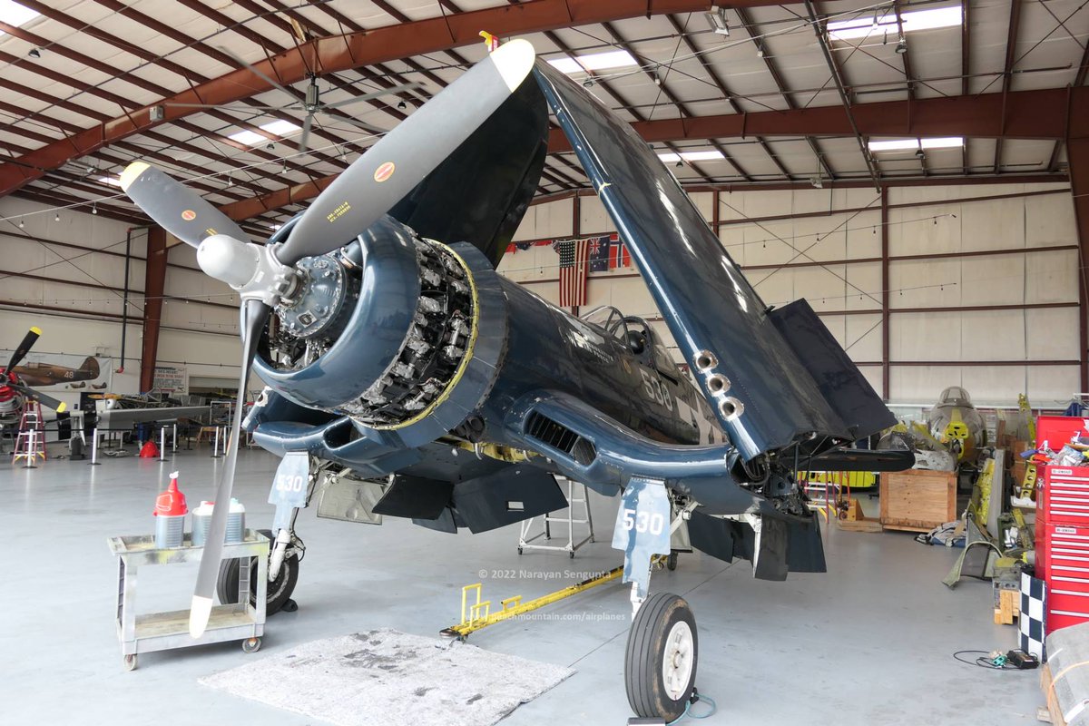 USAS_WW1's tweet image. #planespotting #planespotter #avgeek: This F4U Corsair (actually a Goodyear FG-1A Corsair) I saw was GlenPowell’s (Tom Hudner’s) Corsair 205 in the #DevotionMovie! I sat in the cockpit and took so many detailed photos you'll love! #Models @Sylvia70485099