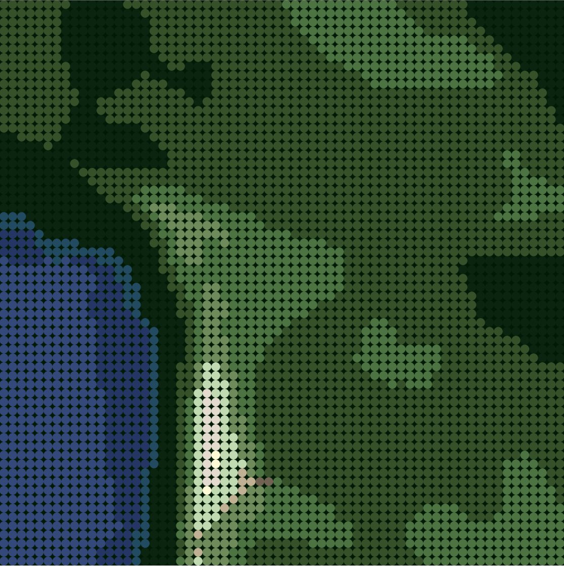 This landscape boasts the only swinging bridge in California 
35°8'10"N 120°35'21"W

#nfts #nftart #nftartwork #nftart #popart