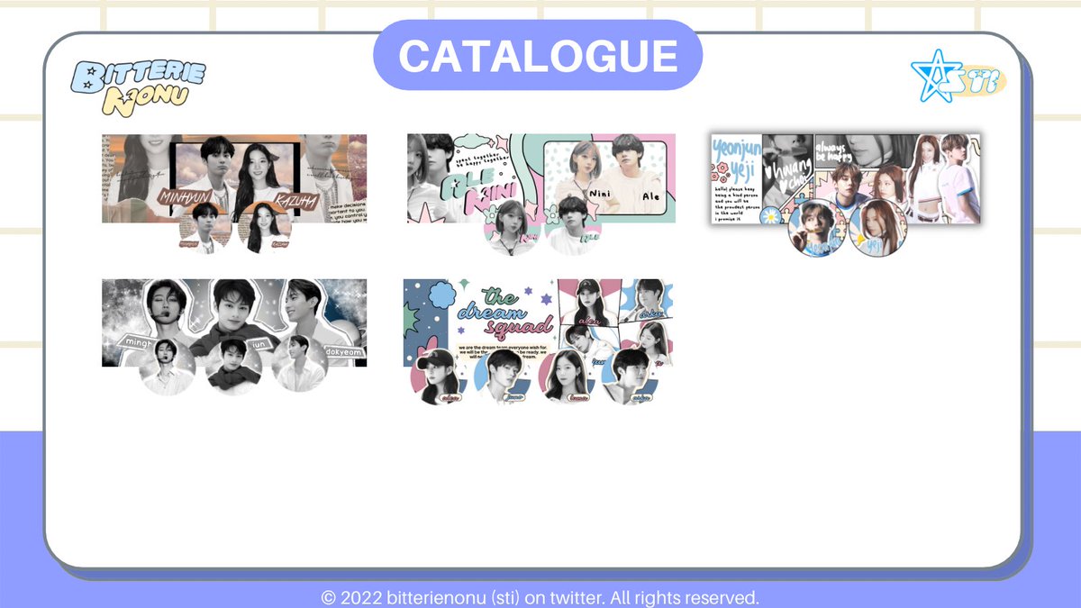 Help RT? Thank you!

Hallow!☃️ Sti bakal open layout made by req all katalog nanti (02/10) jam 10.00 WIB! Ada layout scenery moodboard, cover moment, dan QR deco juga! Bisa cek di bawah ya💗

Order bisa langsung via dm atau wa di bio aja ya buat fsr🙌🏻

#zonauang #zonaba