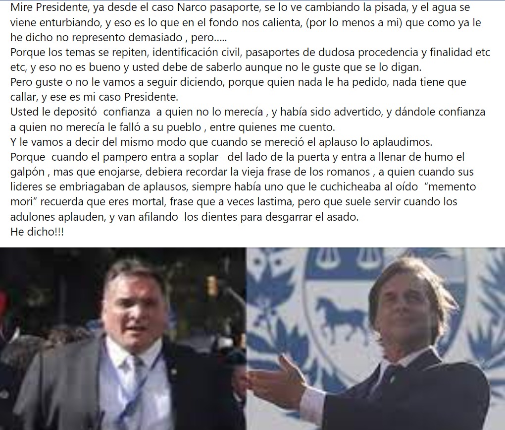 LucasMartinSil's tweet photo. "No se haga al desentendido, que no le queda. Usted sabía muy bien la ficha que tenía a su lado". Un dirigente de la lista 880 del PN de Rivera escribió un posteo en FB y asegura que le advirtieron a Lacalle Pou quién era Astesiano.  
https://t.co/aYmJ6k5y7V https://t.co/OCStTfjJHx