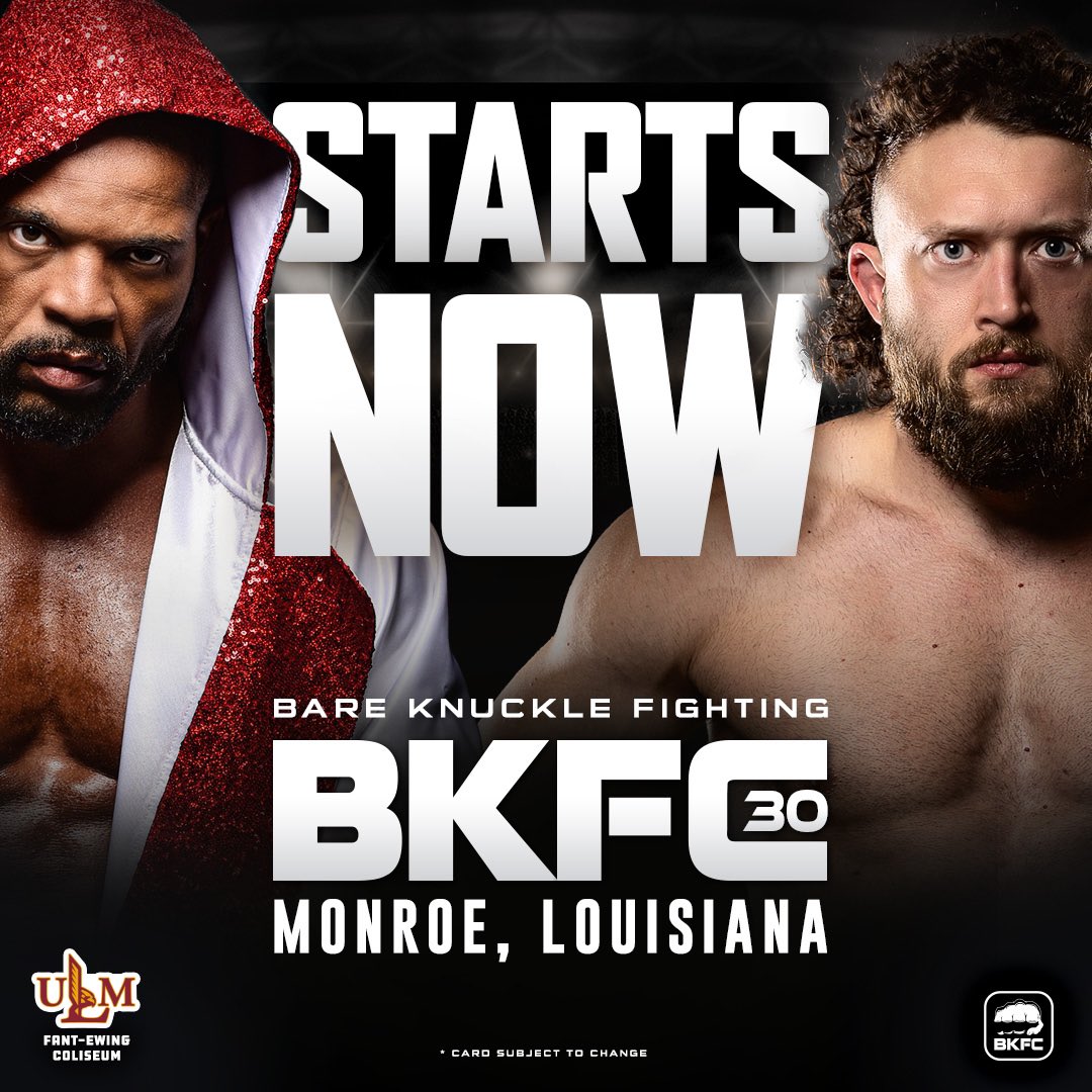 TUNE IN - Prelims ARE LIVE on BKFC App and Youtube 🤜🤛