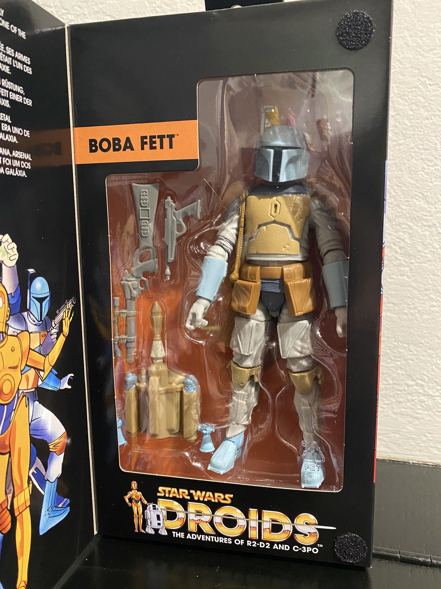 AGaggleOfKids's tweet photo. I just had to grab this new Star Wars Black Series Figure Exclusive from @Target today, just for the nostalgia behind it.

How cool is this? 

#BobaFettPrototype https://t.co/P56c5EpAZ8