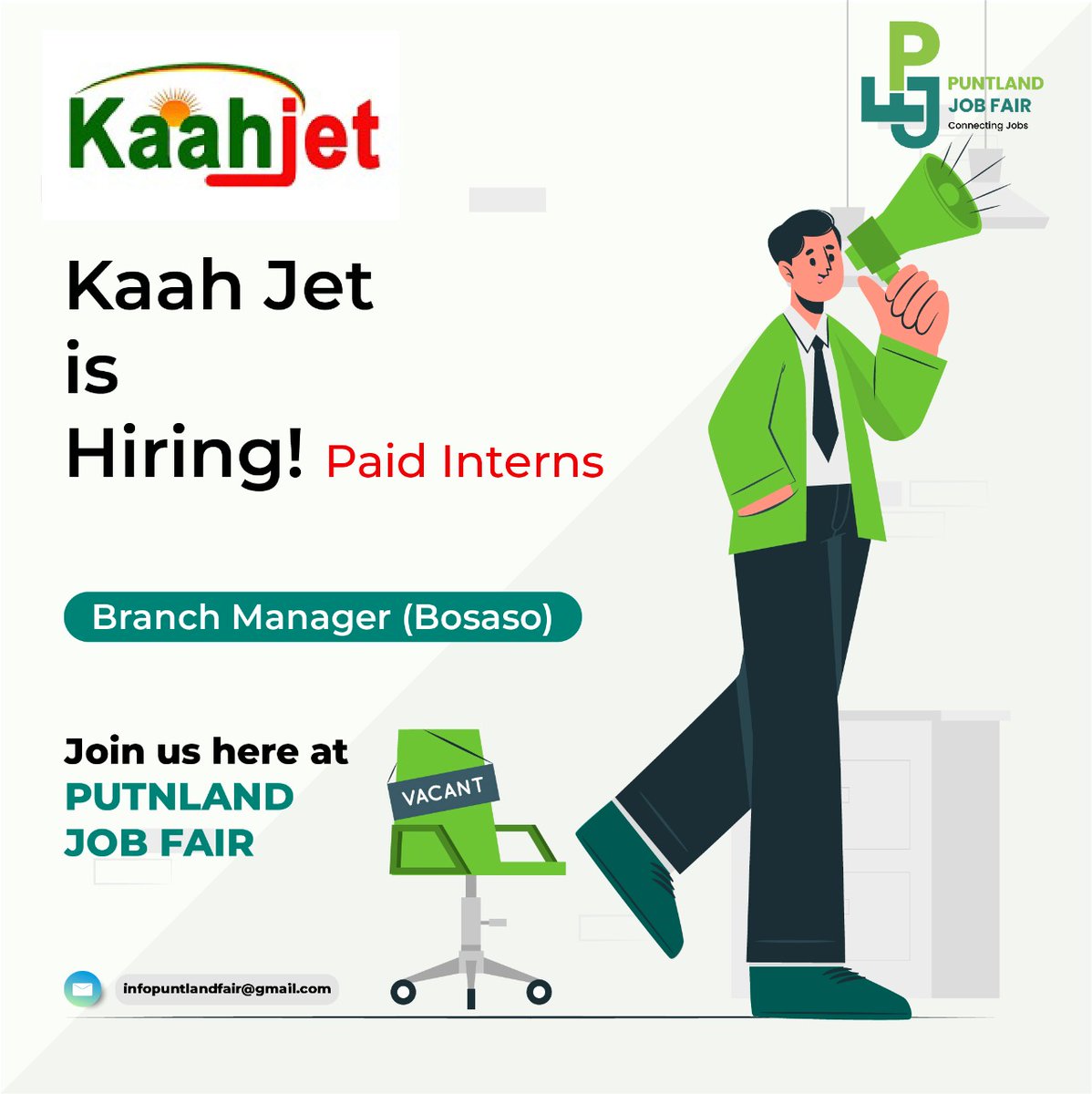 puntlandjobfair's tweet photo. Kaah Jet is Hiring: @puntlandjobfair https://t.co/U62R7H9q9K