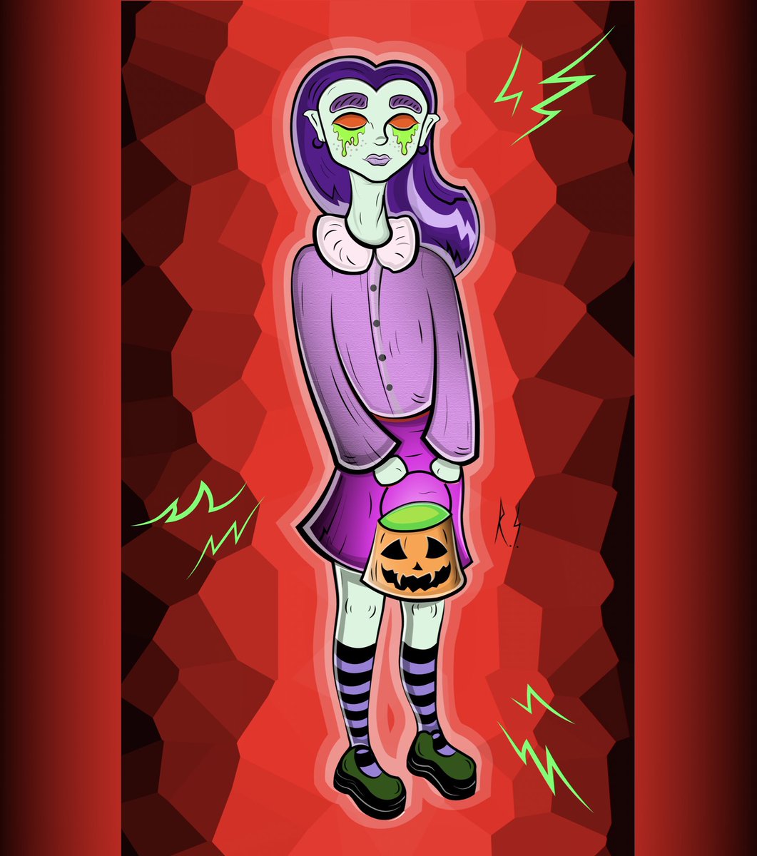 Ya es primero de Octubre, cada año hago una serie de ilustraciones y personajes de la temporada Halloween / Día de muertos 
🍭🎃🍬💀

¿Los hago NFTs? 

#NFTs #NFTCommunity #nftart #NFTProject #NFTdrop