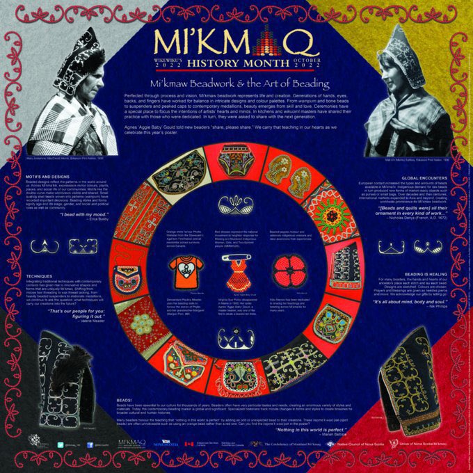 2022 Mi’kmaq History month poster (beadwork and the art of beading) <a href="/HRCE_NS/">Halifax Regional Centre for Education</a>