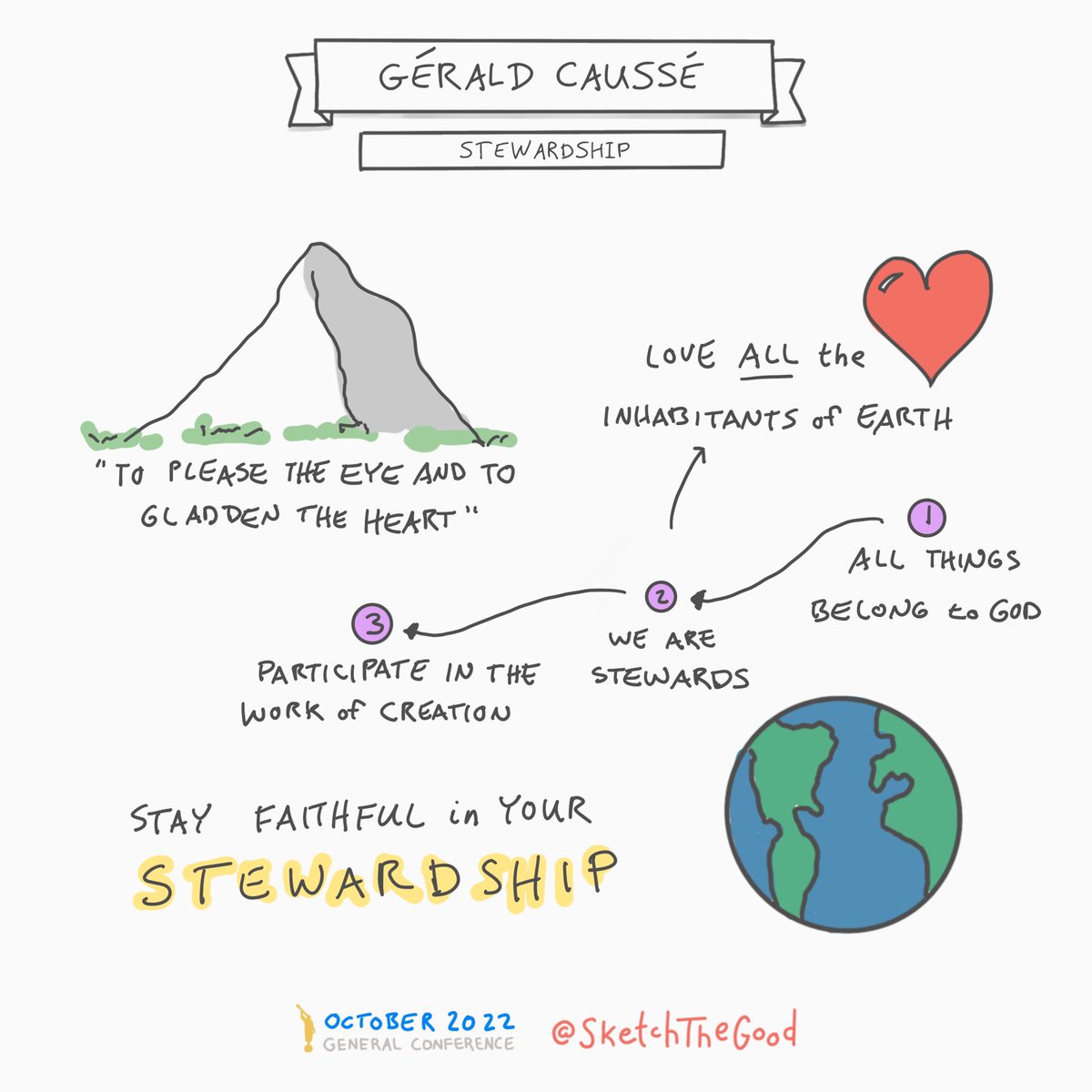 SketchTheGood's tweet photo. Gerald Causse #GeneralConference https://t.co/4Bkj7sd6SZ