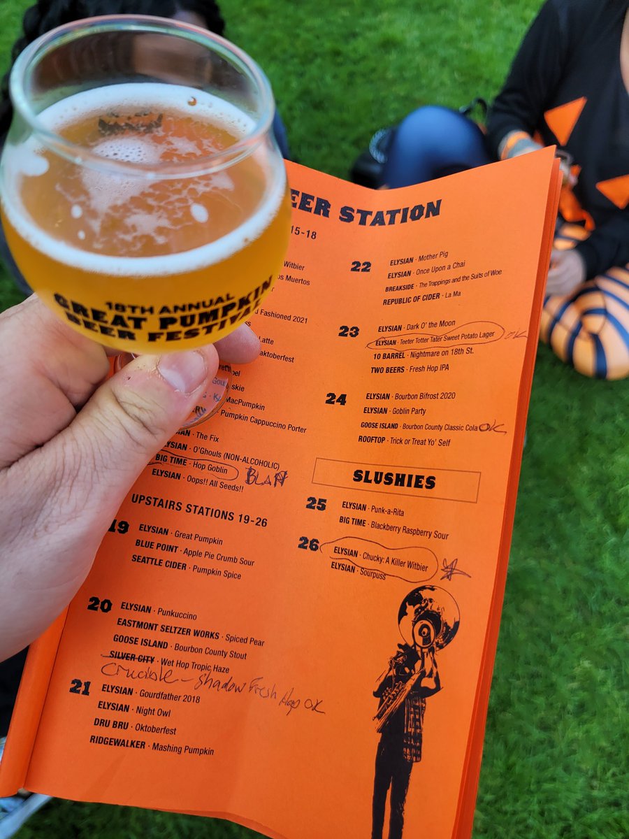 Around_Seattle's tweet photo. Beers are disappearing quick at #gpbf by @ElysianBrewing . Get what you can while they last #Gpbf2022 https://t.co/Yt2k5ojzXd