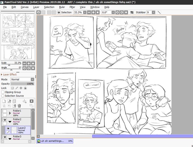 oh hell yeah comic wip again 
