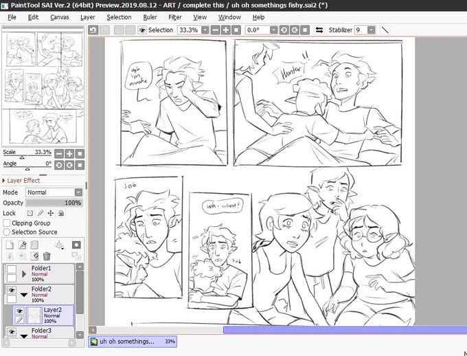 oh hell yeah comic wip again 
