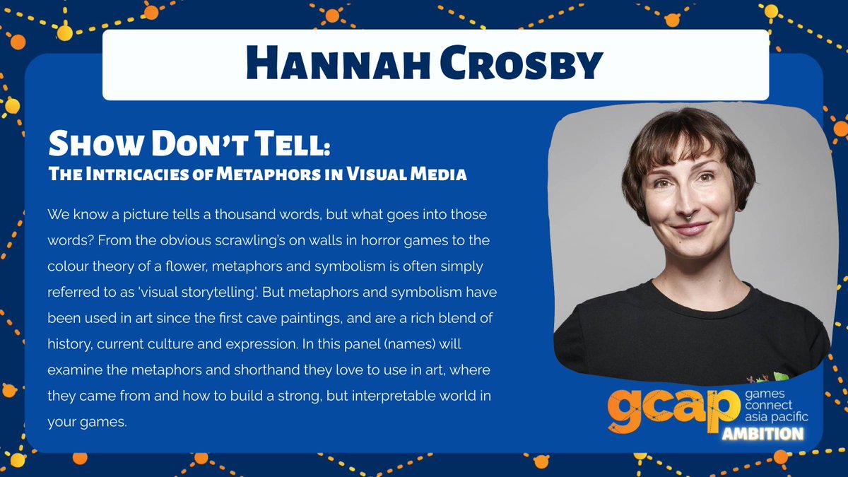 Very excited to be speaking with a great group of fellow artists at GCAP about art and visual metaphor in games.

sched.co/18bu5

#GCAP22
#MIGW22