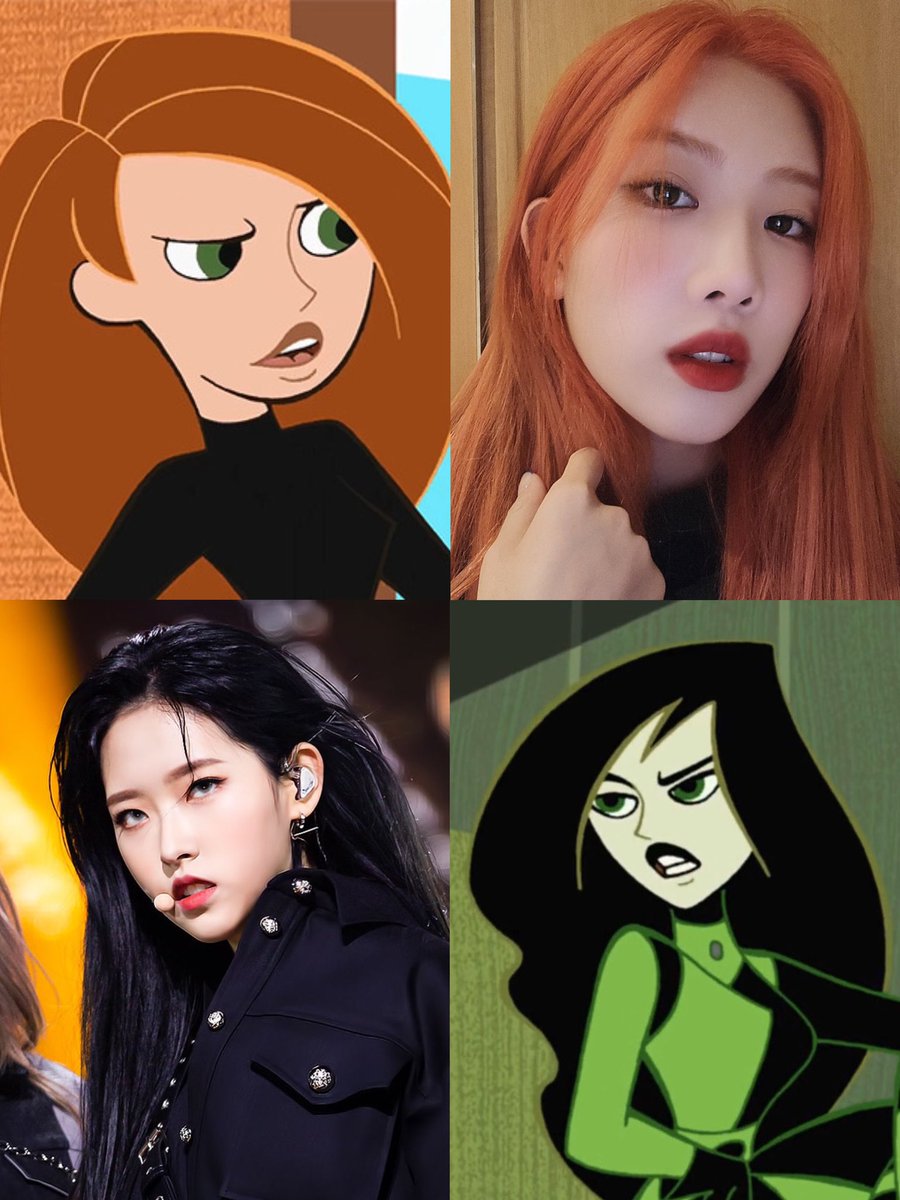 kim lip and hyeju as kim possible and shego….