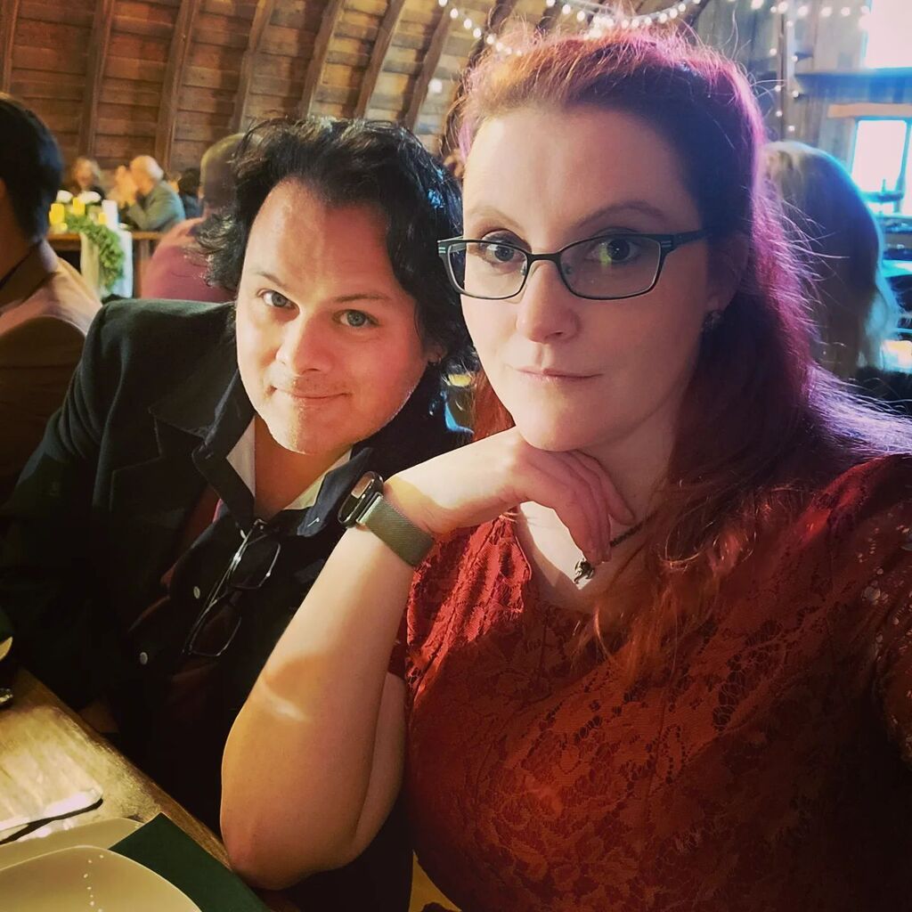 TangledEarthArt's tweet photo. @ghostcatpatrick and I clean up pretty good sometimes! Congratulations to @jgentile_21 and Emma on an absolutely beautiful wedding and a fantastic future together!
#wedding #wecleanupnice #lookingfancy https://t.co/mL88le2WgI https://t.co/cbWWEUSylV