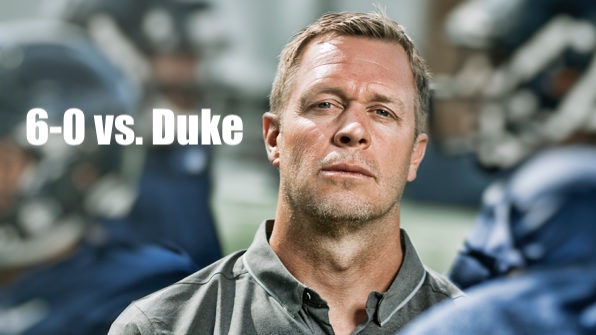 mccavman_3's tweet photo. On This Day in Virginia Football History: Bronco Mendenhall, in his 1st season at UVA, coached up a #Hoos squad that forced SIX turnovers from a soon-to-be Top 10 NFL draft pick on their way to a 34-20 road win at Duke. #wahoowa #GoHoos #UVAvsDuke https://t.co/oWDXDxixz7