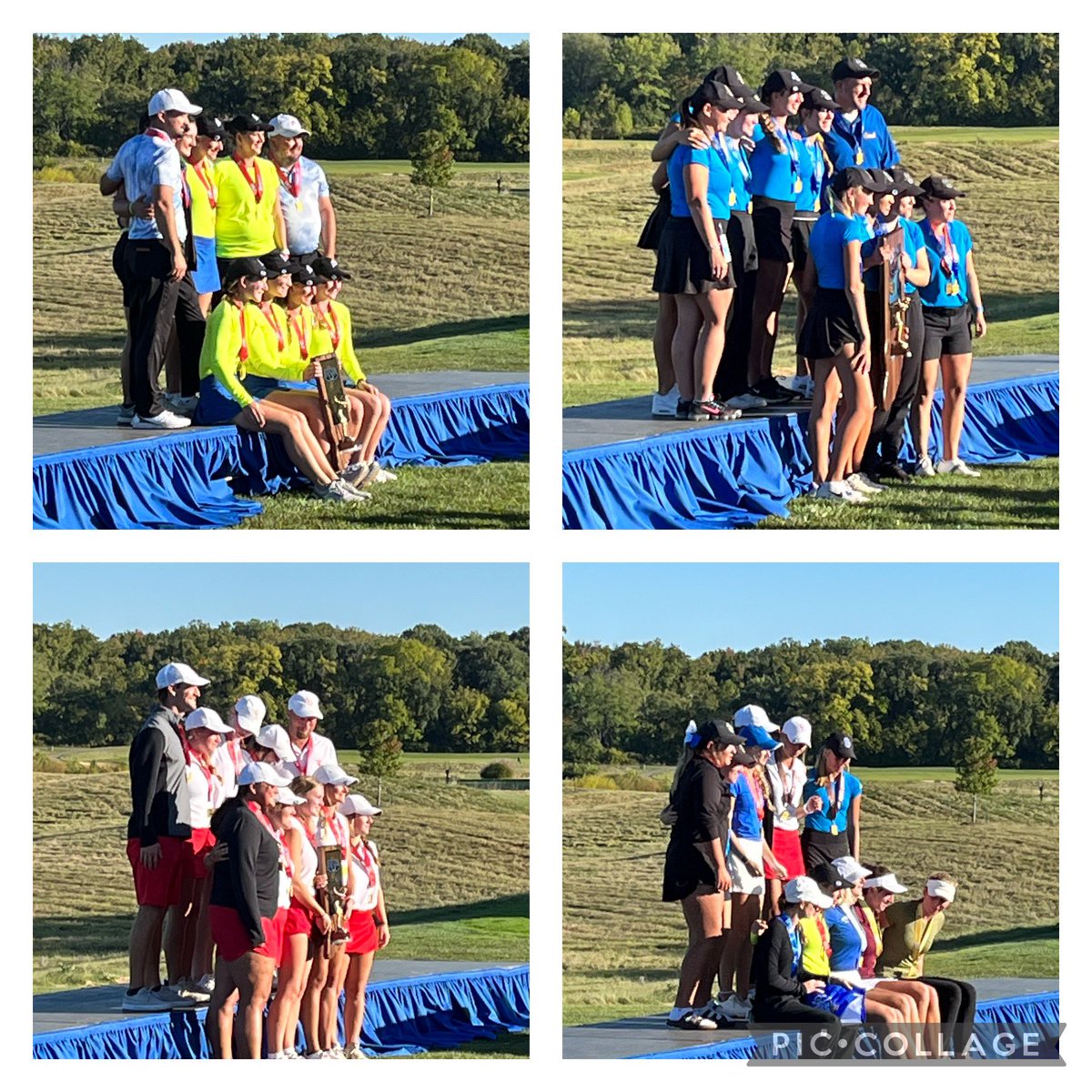 janie_ulmer's tweet photo. 50 years of Indiana’s High School Girls Golf tournament honored today at the crowning of Indiana’s State Champs! Congrats to our 2022 team and individual winners! Thank you to @PrairieViewGC for hosting! #beautifulcourse @Ihsaa1 @CarmelGolfGirls @CenterGroveGolf @CastleGirlsGolf https://t.co/cx1wEQ4zd0
