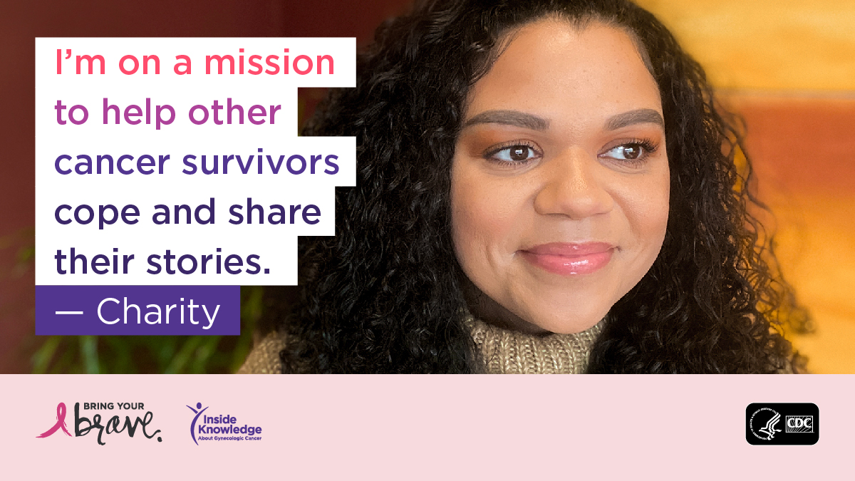 CDC_Cancer's tweet photo. After Charity was diagnosed with breast cancer, she learned she had a BRCA gene mutation, putting her at higher risk for ovarian cancer too. Read more of Charity’s story here: https://t.co/alGtd8OvG9 #HBOCWeek https://t.co/WVAhk7y0b4