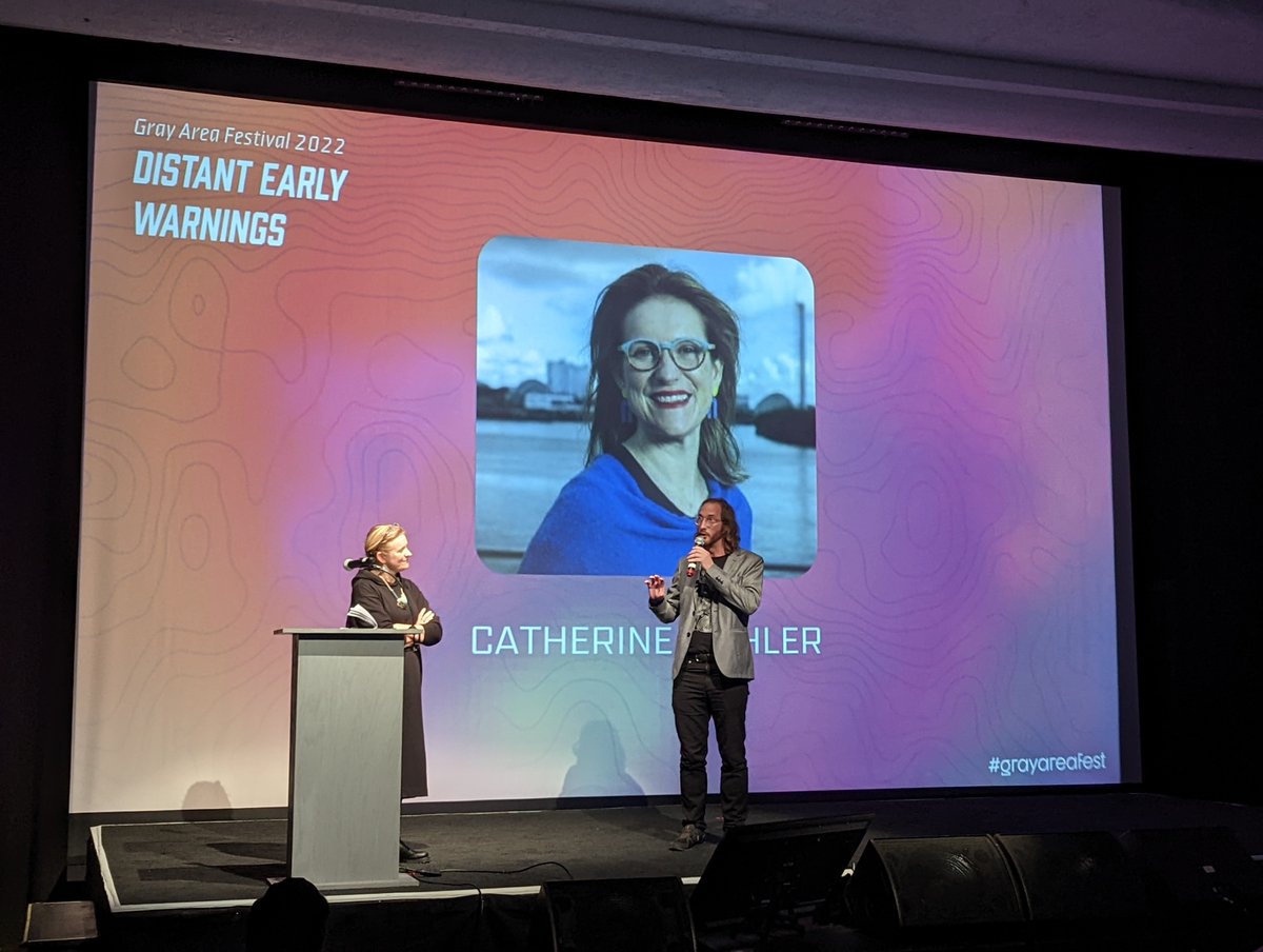 GrayAreaorg's tweet photo. Thank you @C_Stihler @creativecommons for ending today's keynotes and artist talks with a conversation on how open access and open source enable rich creative ecosystems that copyright otherwise stunt. https://t.co/qcUre4XHas