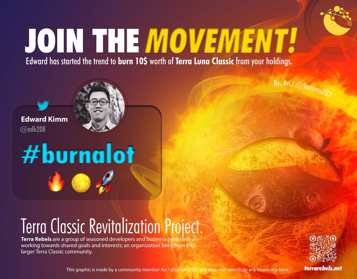 IT'S TIME TO #burnalot $LUNC!

WITH OVER 55 THOUSAND TWEETS WE'RE TRENDING! BURN $10 &amp; JOIN THE MOVEMENT!

RETWEET IF YOU AGREE 🔥🔥🔥