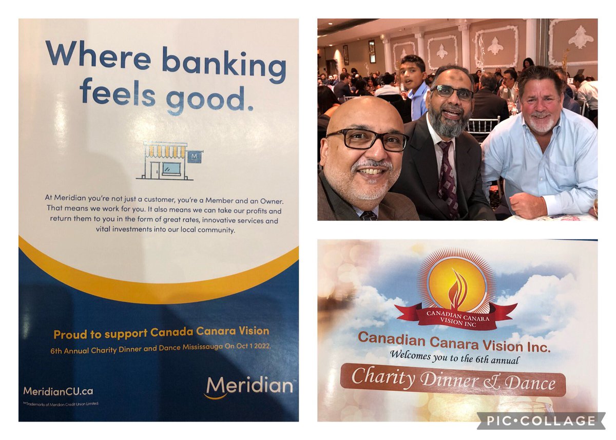 _iam_khurram's tweet photo. Supporting the Canadian Canara Vision Inc. annual charity dinner and dance. Thank you @MeridianCU and @mcu_bizbanking for continuing to invest and support our communities. @adams_shaun @ShafiShaikh20 https://t.co/8ZoZNArSVy