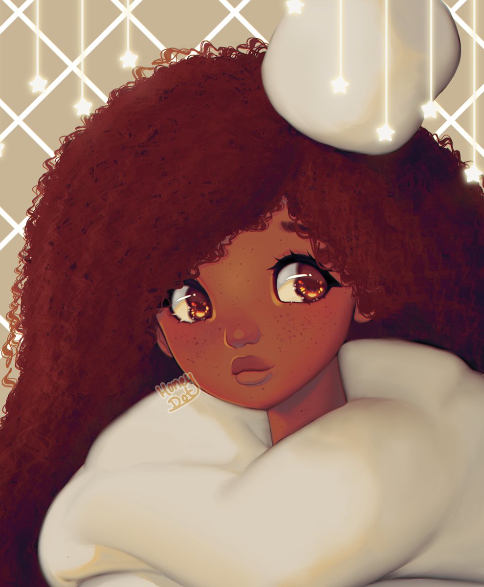 Curly haired Cocoa for #blacktober✨