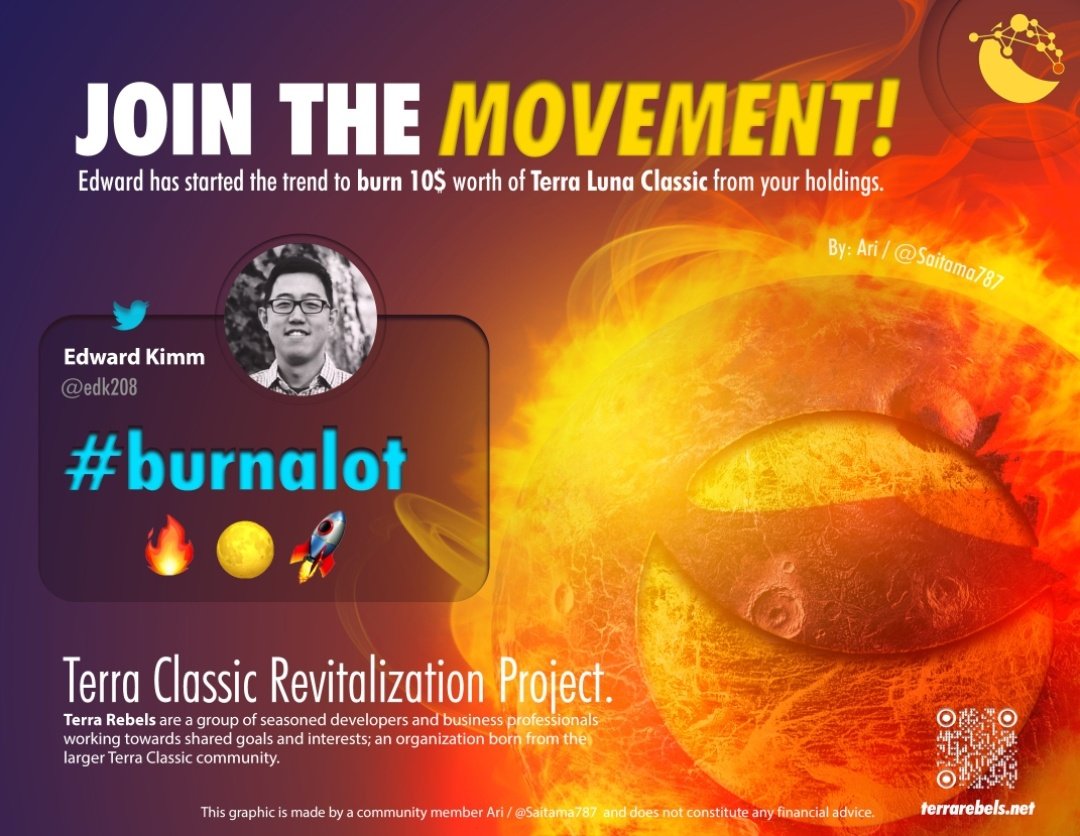 IT'S TIME TO #burnalot $LUNC!

WITH OVER 55 THOUSAND TWEETS WE'RE TRENDING! BURN $10 &amp; JOIN THE MOVEMENT!

RETWEET IF YOU AGREE 🔥🔥🔥