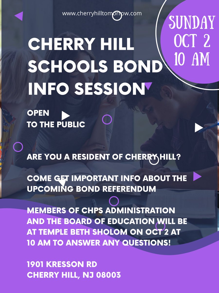 harte_pta's tweet photo. Tomorrow morning Sunday 10/2 10 am! 1901 Kresson Road (corner of Kresson and Cropwell). @ChpsTweets will be in the large tent out front in the parking lot @CHZonePTA @CHEA_LP @Fairfundingchps @CherryHillTwp https://t.co/Tq8fW80gPD