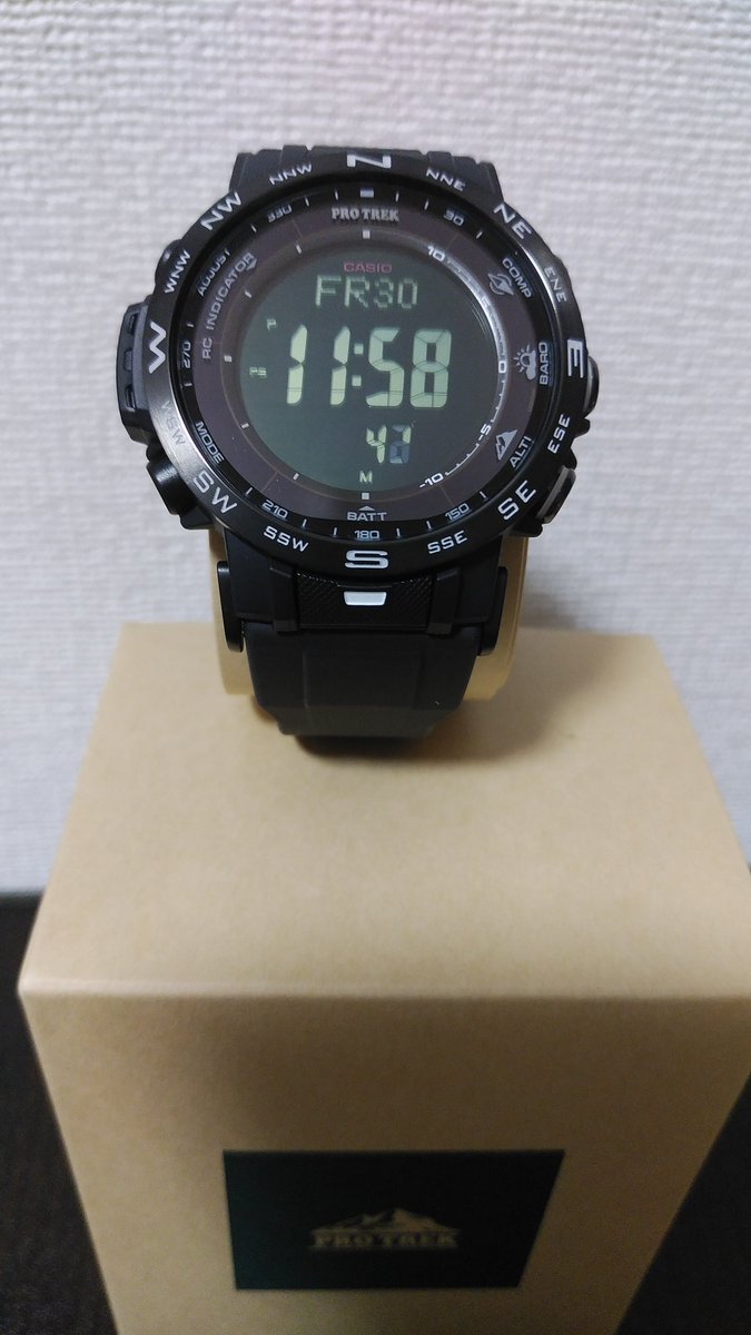 chibinorinori's tweet photo. 夫から突然のプレゼント。嬉しい( ´艸｀)ｳｷｬ 
でも何か企んでるのかねww 
#CASIO
#PROTREX https://t.co/l7RRJvwlV6